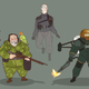 Image for article titled Metal Gear Solid's Cast, Redrawn As Cartoon Characters